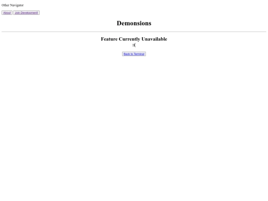 FeatureUnavailable screenshot