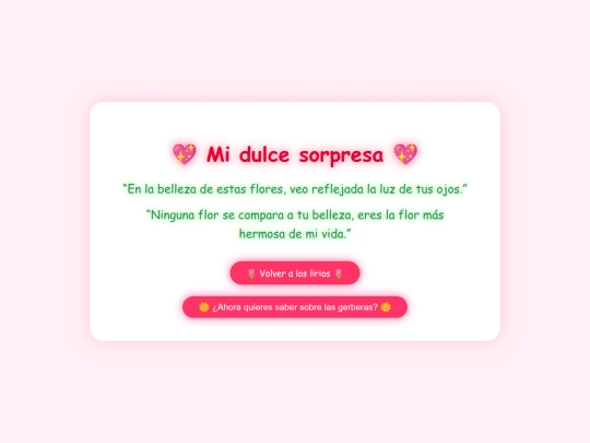 LIRIOS Y GERBERAS ACT/sorpresa screenshot