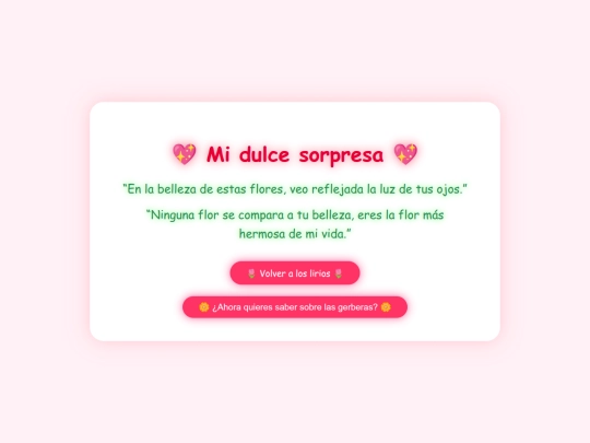 LIRIOS Y GERBERAS/sorpresa screenshot
