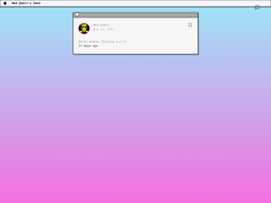 feed/posts/hello-world screenshot
