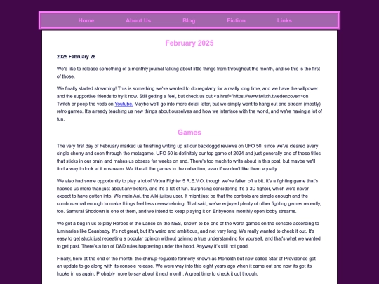 posts/2025-02-28-February-Summary screenshot
