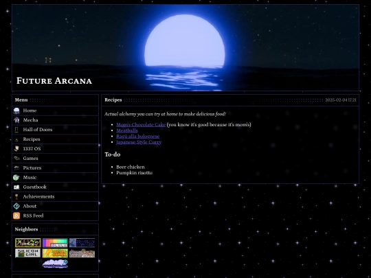 recipes screenshot