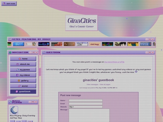 guestbook screenshot