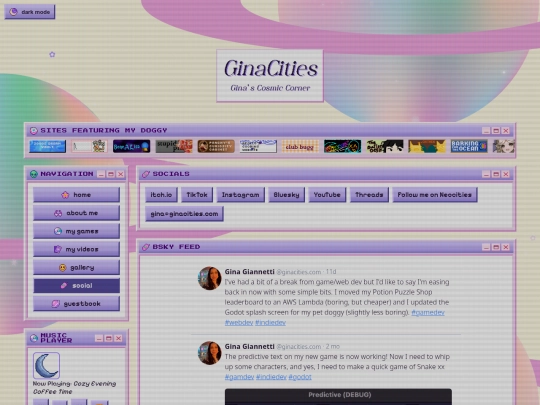 socials screenshot