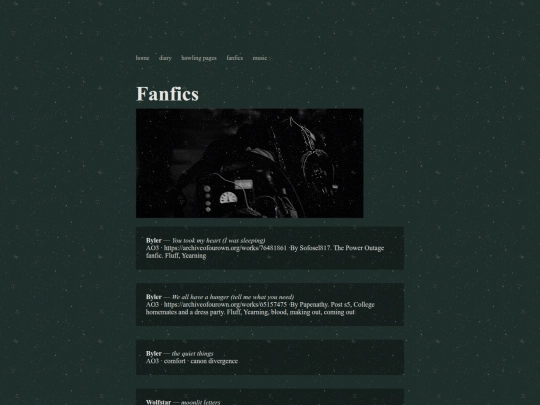 fanfics screenshot