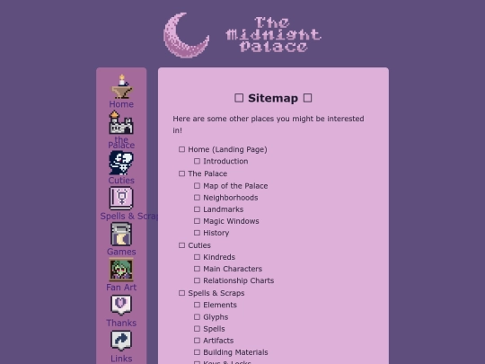 sitemap screenshot