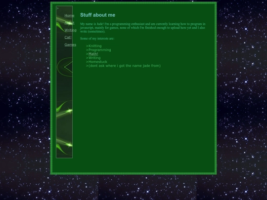 about-me screenshot