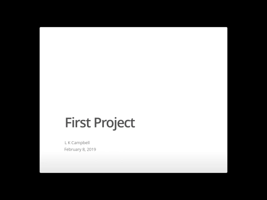 First_Project screenshot