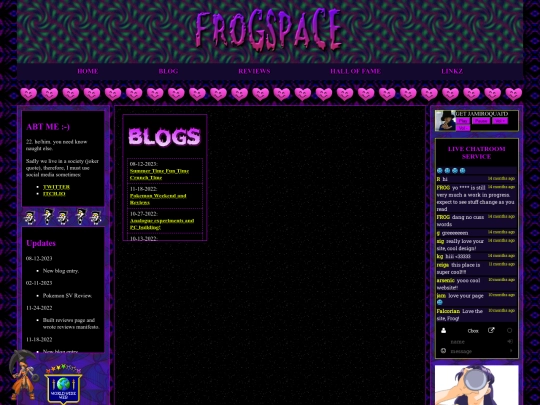 blog screenshot