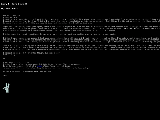 blog screenshot