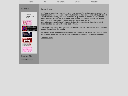 about-me screenshot