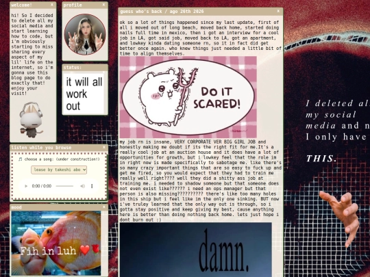 Blog screenshot