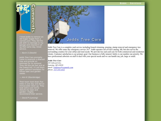Jedd's Tree Care/jtc_index screenshot