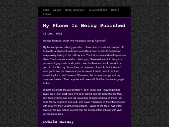 posts/2022-12-26-My-Phone-Is-Being-Punished screenshot