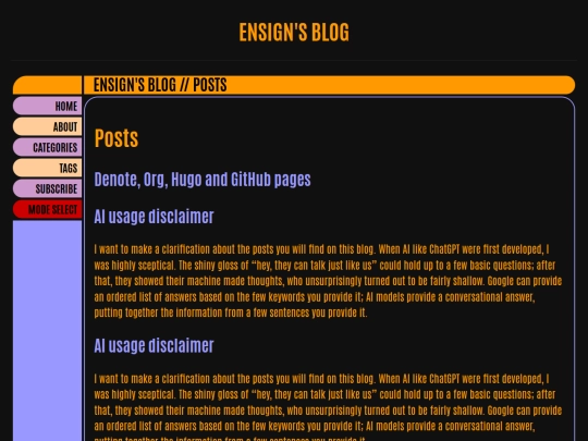 posts screenshot