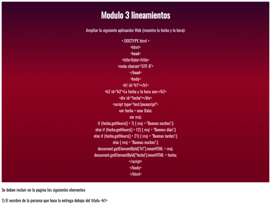 modulo3 screenshot