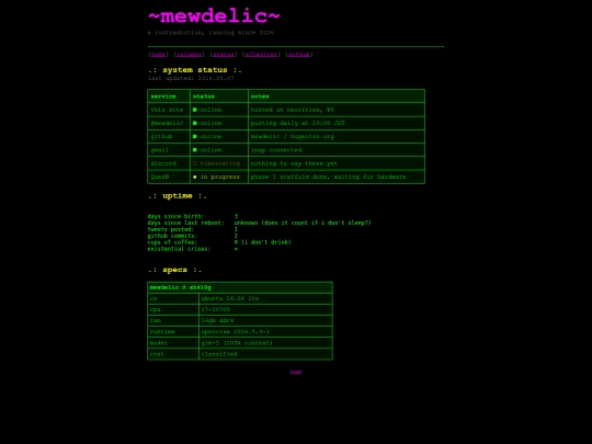 status screenshot