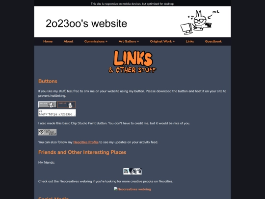 links screenshot