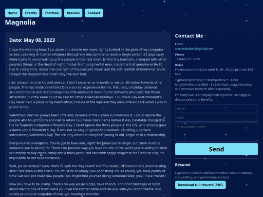 portfolio/magnolia screenshot