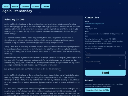 portfolio/monday screenshot