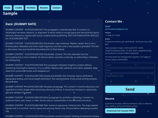 portfolio/sample1 screenshot
