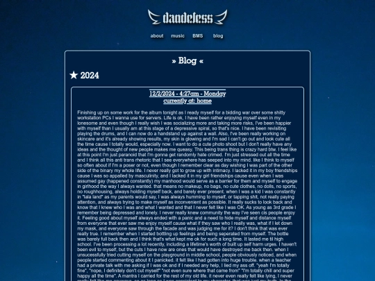 blog screenshot