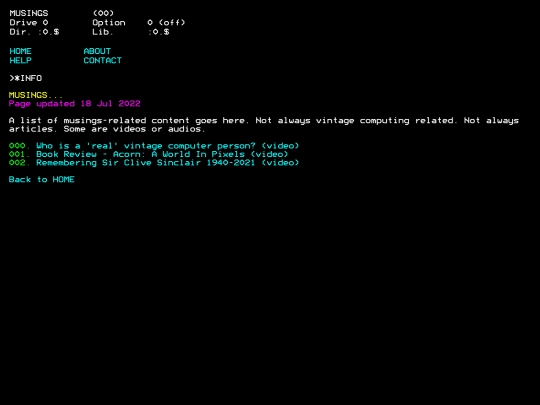 musings screenshot