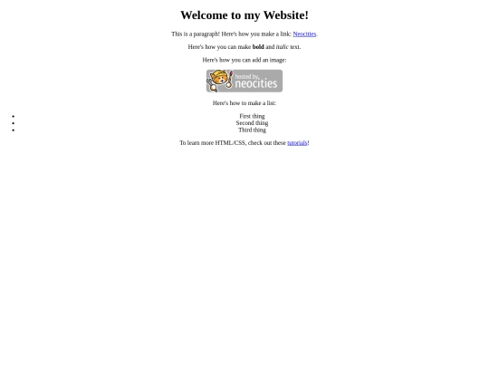 menu screenshot