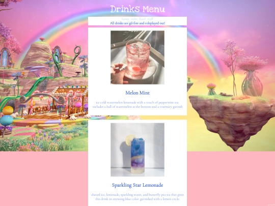 drinks screenshot