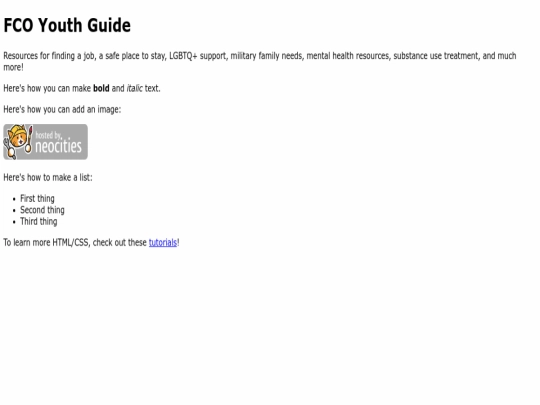 index screenshot