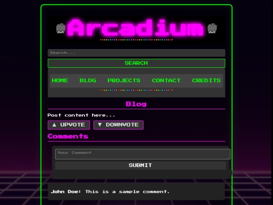 blog screenshot