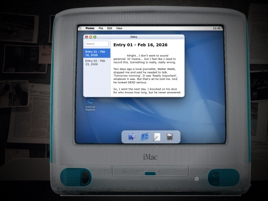 Diary screenshot