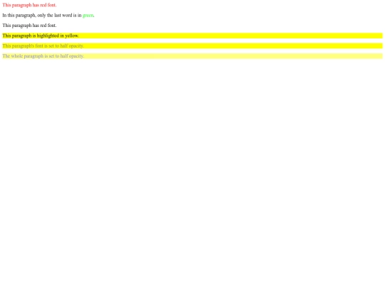 web design/color screenshot