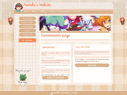 Commissions screenshot