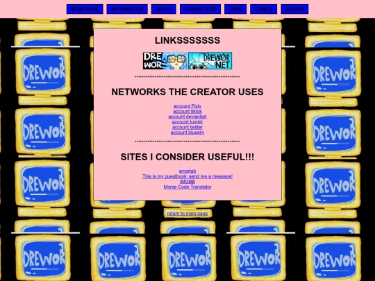 Links screenshot