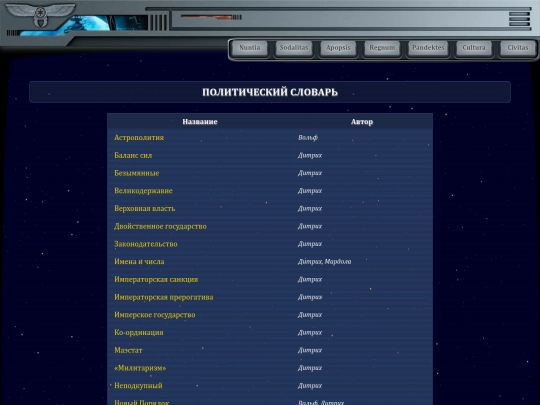 pandektes/astropolitics/dictionary screenshot
