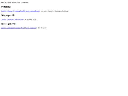 self/plural screenshot