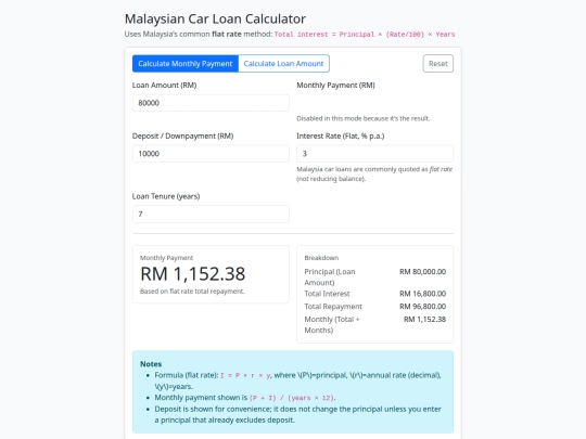 loancalculator screenshot