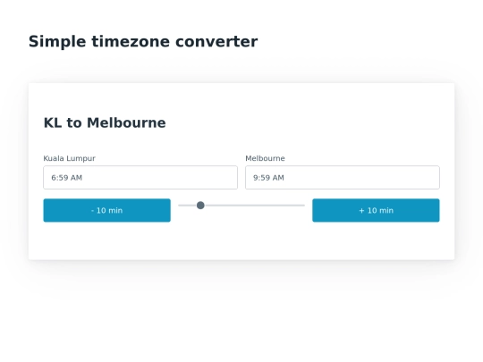 timezone screenshot