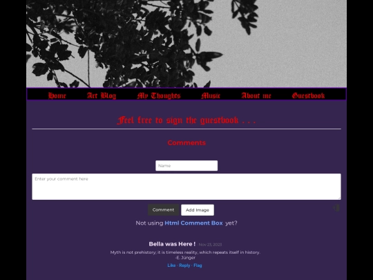 guestbook screenshot