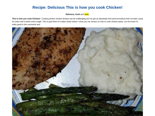 321-recipe-delicious-this-is-how-you-cook-chicken screenshot