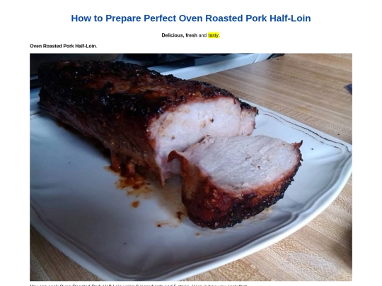 325-how-to-prepare-perfect-oven-roasted-pork-half-loin screenshot