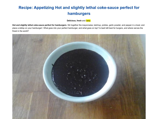 327-recipe-appetizing-hot-and-slightly-lethal-coke-sauce-perfect-for-hamburgers screenshot