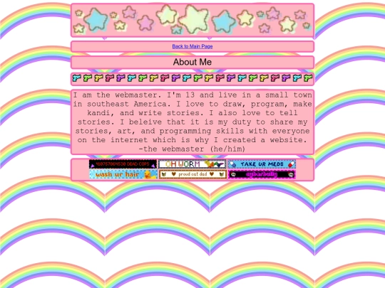 about-me screenshot