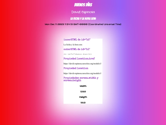modulo3 screenshot
