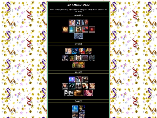 fanlistings screenshot