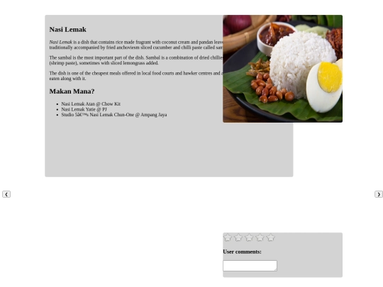 nasilemak screenshot
