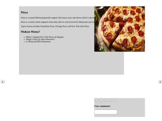 pizza screenshot