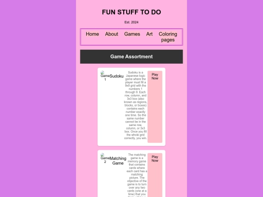 games screenshot