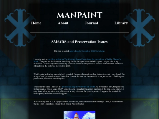 journal/SM64DS-preservation-issues screenshot